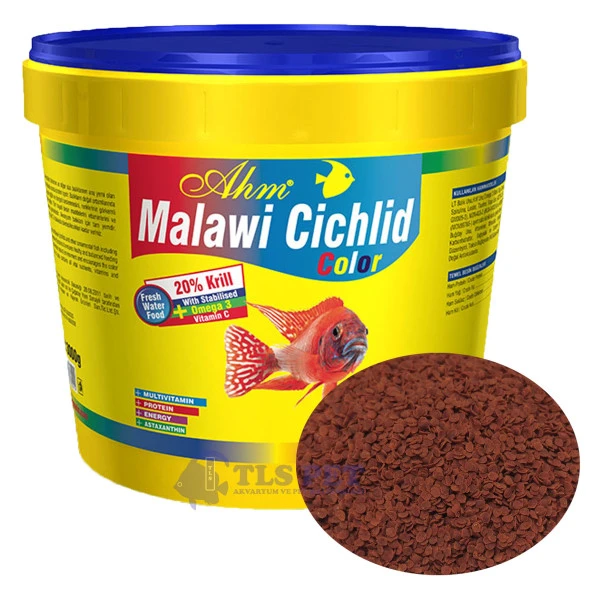 Ahm Malawi Cichlid Colour Renk Canlandırıcı Ciklet Balık Yemi 250 Gr (Açık)