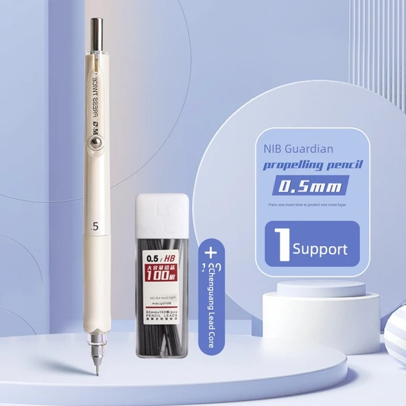 Mekanik Kalem - 0.5mm - 1 Adet + 100 HB Refill - B Refill