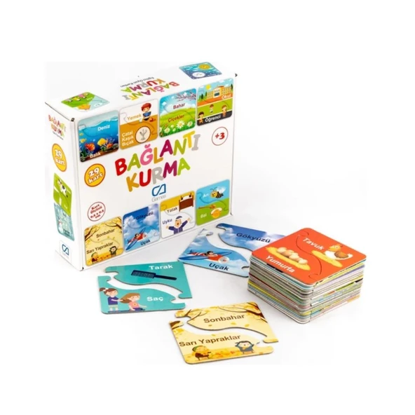Ca Games Eğitici Kartlar Bağlantı Kurma 29 Parça CA.5043 - Resim 3