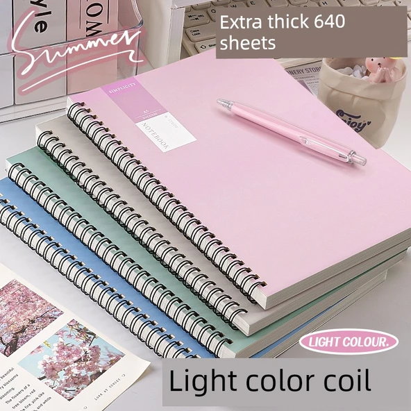 Macaron Serisi B5 Spiral Defter - 640 Sayfa - 2