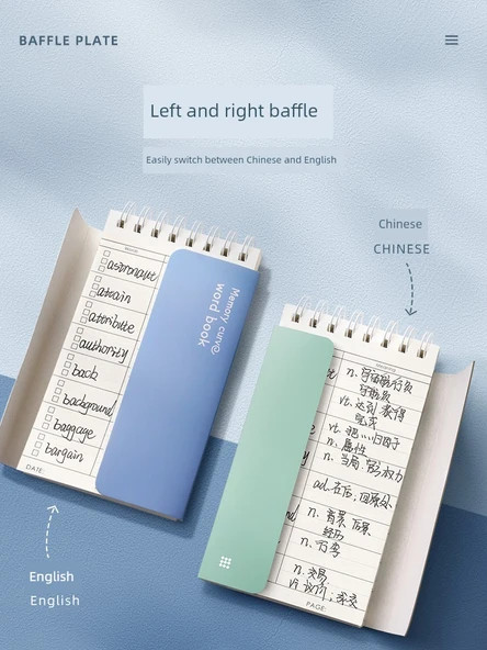 Küçük Taşınabilir Spiral Defter - Küçük Boy Açık Renk 4'lü Paket + 5 Sarı Kalem - Resim 4