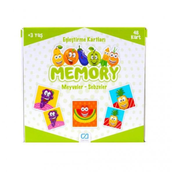 Ca Games Memory Hafıza Kartı Puzzle Meyveler - Sebzeler 48 Parça CA.5040 - 3