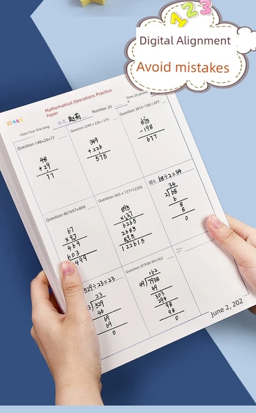 Matematik Kaligrafi Pratik Kağıdı - Kare - 2 Adet - 12