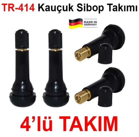 4 Adet Tr414 Oto Lastik Subap Sibop Takımı