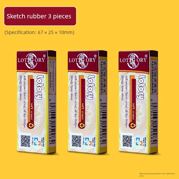 Sanat Öğrencisi Kömür Kalem Silgisi - 3 Adet Silgi