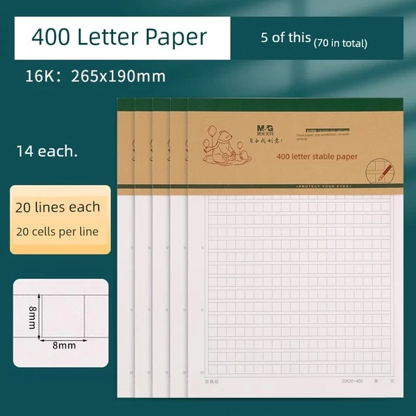 400 Mektup Yazma Kağıdı - 70 Yaprak