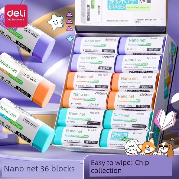 Nano Çip Olmayan Silgi - Orta, 36 Parça/Tam Kutu - 5
