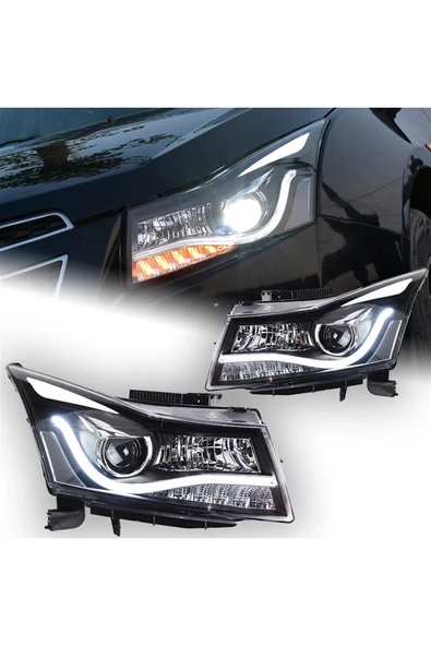 Chevrolet Cruze Kaşlı Led Far Takımı Bi-xenon - 1