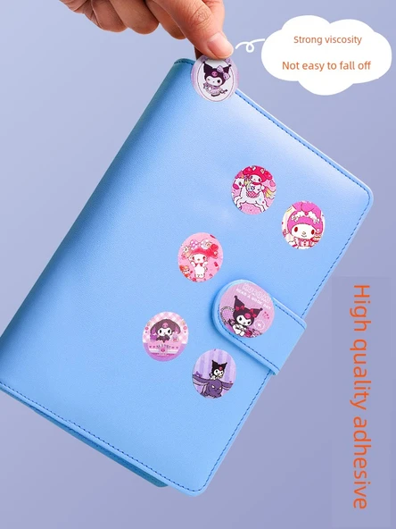 Çocuklar için Karikatür Çıkartma Seti - Sanrio Çıkartma Takımı [Platin Versiyonu]-Mini Depolama Kutusu Mor - Resim 6