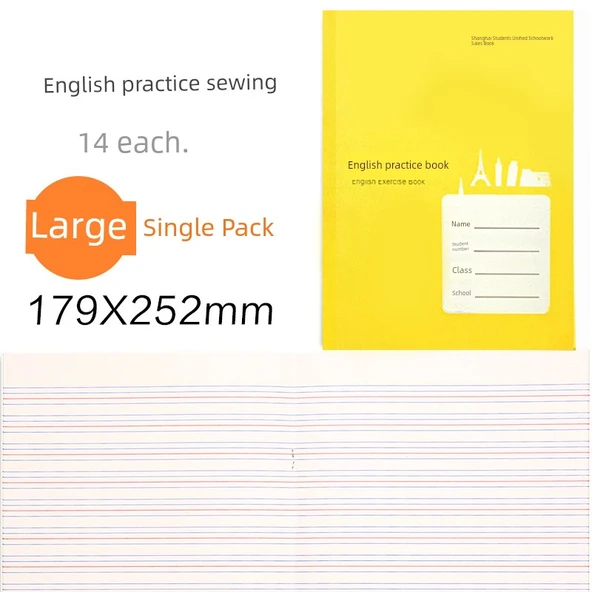İngilizce Defter - B5 - Ortaokul Öğrencileri