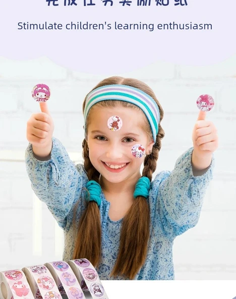 Çocuklar için Karikatür Çıkartma Seti - Sanrio Çıkartma Takımı [Platin Versiyonu]-Mini Depolama Kutusu Mor - Resim 10