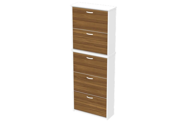 Modilayn VERVE Asma Antre 72 x194x26 cm’lik 5 Düşer Kapak 10 Göz Bölmeli Ayakkabılık - 7