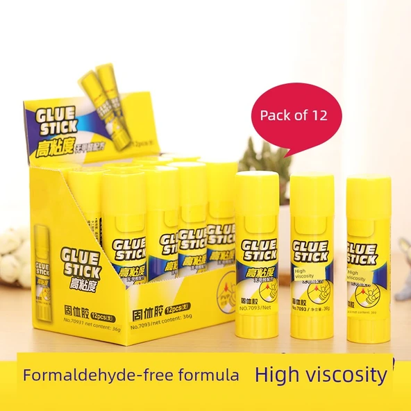 Formaldehit İçermeyen Yüksek Viskoziteli Sıvı Yapıştırıcı - 7090 Yapıştırıcı Kalem - 12'li Kutu - Resim 2