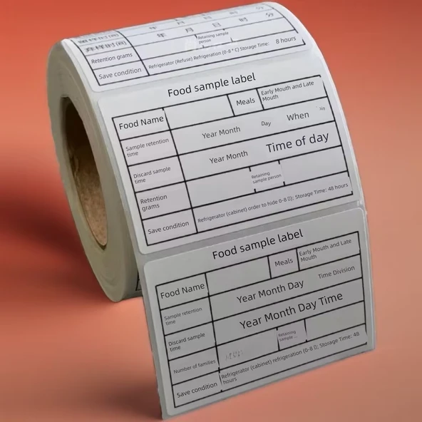 Gıda Örneği Etiketleme Çıkartmaları - A26 Depolama Etiketi Su Geçirmez Çıkarılabilir Yapıştırıcı 60x40mm - Resim 3