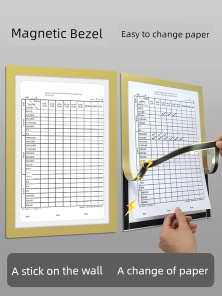 A4/A3 Magnetik Görüntüleme Etiket Kağıdı - A4 [1 Altın] Yazılabilir Kesim - 3
