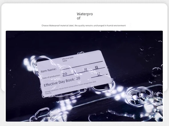 Gıda Örneği Etiketleme Çıkartmaları - A26 Depolama Etiketi Su Geçirmez Çıkarılabilir Yapıştırıcı 60x40mm - Resim 9