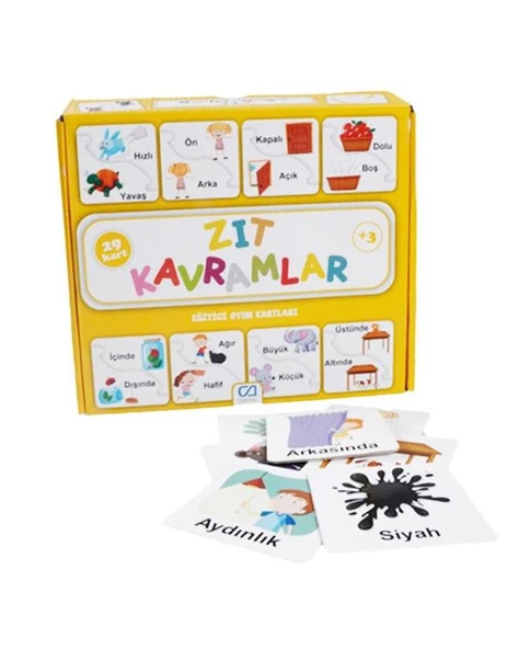 Ca Games Eğitici Kartlar Zıt Kavramlar 58 Parça CA.5045 - 3
