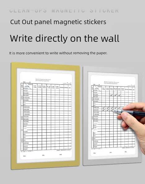A4/A3 Magnetik Görüntüleme Etiket Kağıdı - A4 [1 Altın] Yazılabilir Kesim - 7