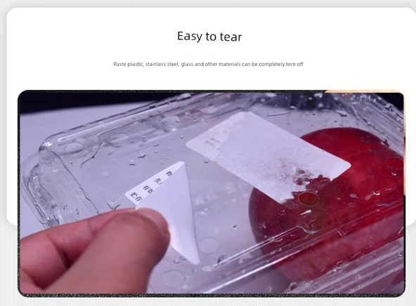 Gıda Örneği Etiketleme Çıkartmaları - A26 Depolama Etiketi Su Geçirmez Çıkarılabilir Yapıştırıcı 60x40mm - Resim 8