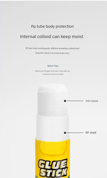 Formaldehit İçermeyen Yüksek Viskoziteli Sıvı Yapıştırıcı - 7090 Yapıştırıcı Kalem - 12'li Kutu - Resim 9