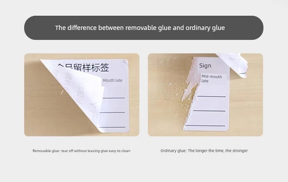 Gıda Örneği Etiketleme Çıkartmaları - A26 Depolama Etiketi Su Geçirmez Çıkarılabilir Yapıştırıcı 60x40mm - Resim 6