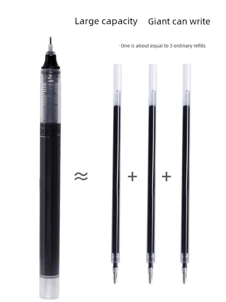 0.5mm Sıvı Mürekkep Rulon Kalem Seti - 3 Karışık 1 Siyah + 1 Mavi + 1 Kırmızı - 6