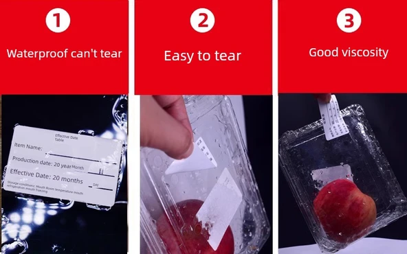 Gıda Örneği Etiketleme Çıkartmaları - A26 Depolama Etiketi Su Geçirmez Çıkarılabilir Yapıştırıcı 60x40mm - Resim 7