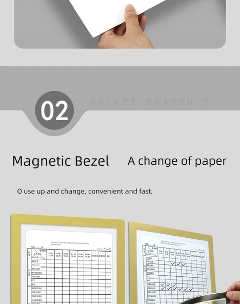 A4/A3 Magnetik Görüntüleme Etiket Kağıdı - A3 [1 Altın] Yazılabilir Kesim - 11