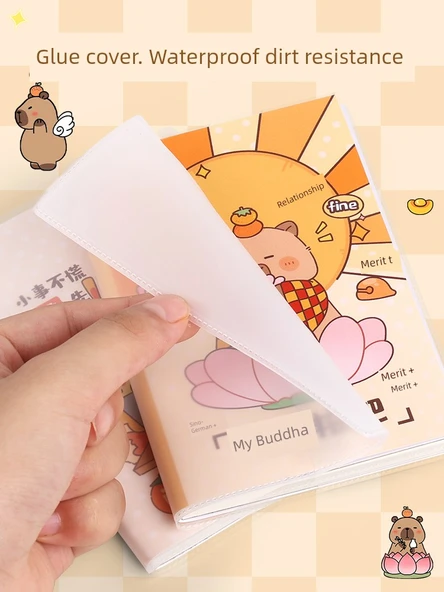 A6 Taşınabilir Defter - Sevimli Kız - 4 Adet - 4
