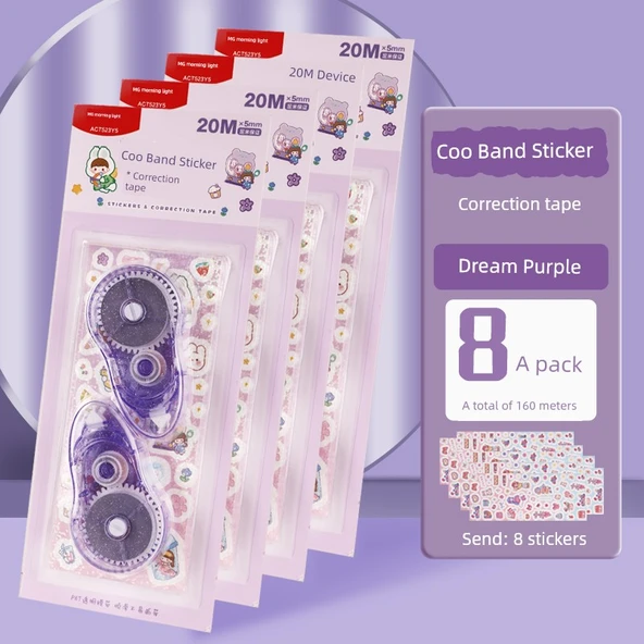 Düzeltme Bandı - Rüya Moru - 160m/8 Çıkartma