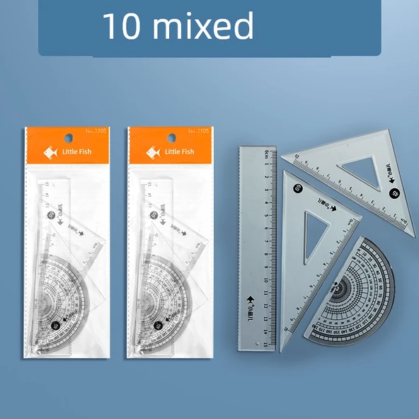 Çizgi Film Cetveli 15cm - Normal Ayaklı - Karışık 10