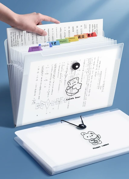 Disco Bear PP Bilgi Kitapçığı Test Kağıdı Organizatörü - [Çizgi Film] 8 Kafes Astronotlar Paketi - Yaklaşık 180 Parça - Resim 8