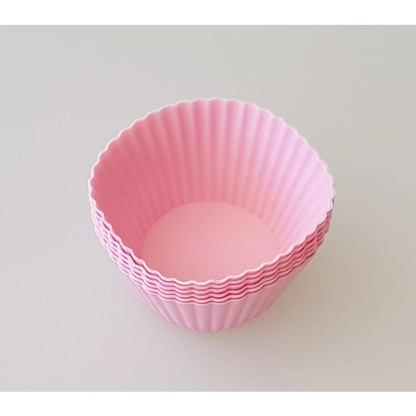 Hometarz 6 lı Silikon Kek Kalıbı Yuvarlak Pratik - 7