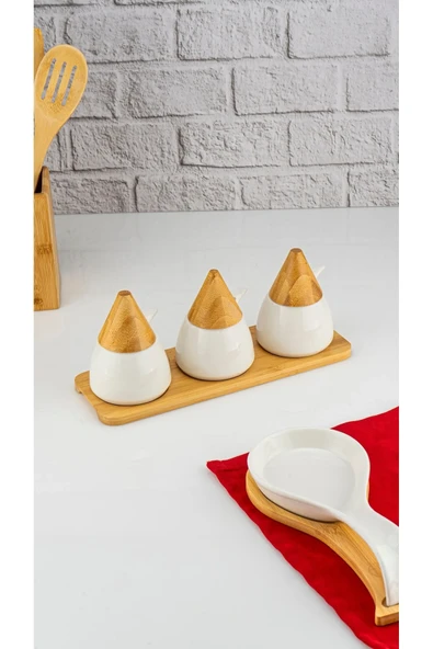 Zenith - 3'lü Baharat Seti Kaşıklı - Resim 8