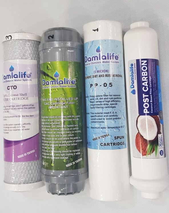 Damlalife 10 İnç  Açık Kasa Su Arıtma Filtre  Seti