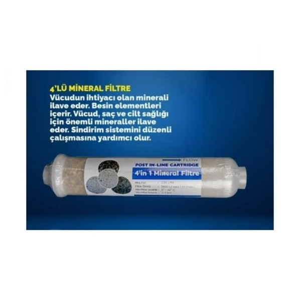 Damlalife su arıtma cihazı 4 Lı Mineral Su Arıtma Filtresi