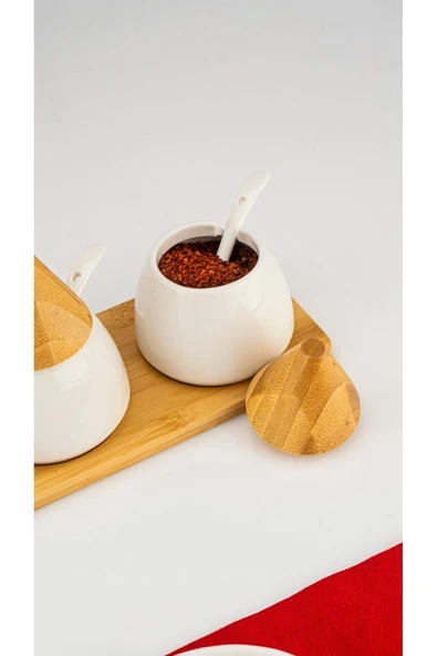 Zenith - 3'lü Baharat Seti Kaşıklı - Resim 4