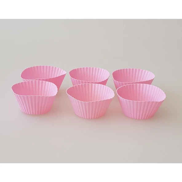 Hometarz 6 lı Silikon Kek Kalıbı Yuvarlak Pratik - 3