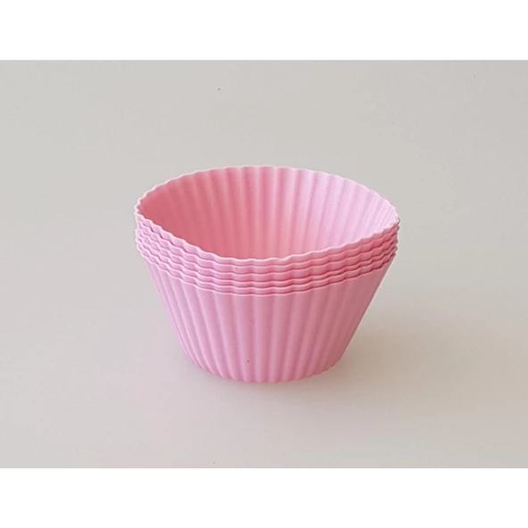 Hometarz 6 lı Silikon Kek Kalıbı Yuvarlak Pratik - 5