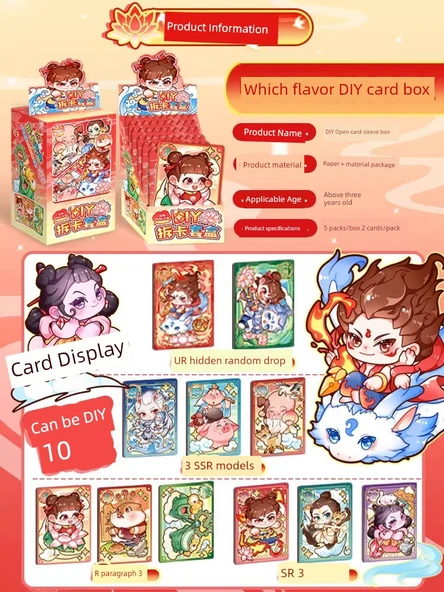 DIY El Yapımı Karikatür Çıkartma Kartı - Kart Aile Kutusu Pony 6 + Cha C - 3