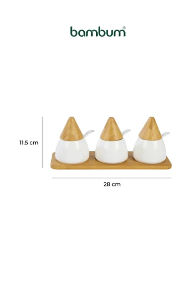 Zenith - 3'lü Baharat Seti Kaşıklı - Resim 5