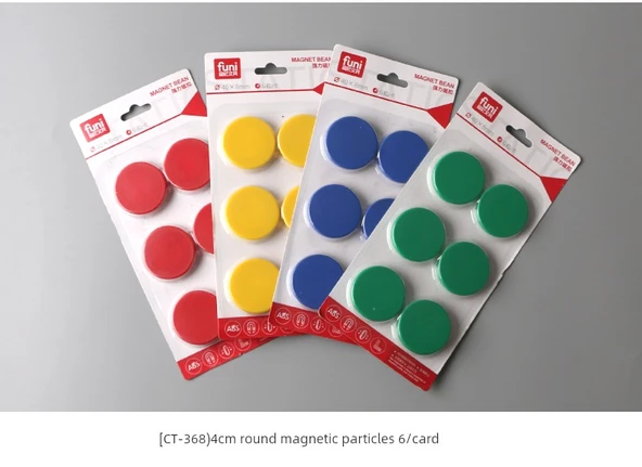 Manyetik Düğmeler - Sarı - 4cm - 6 Adet - 11