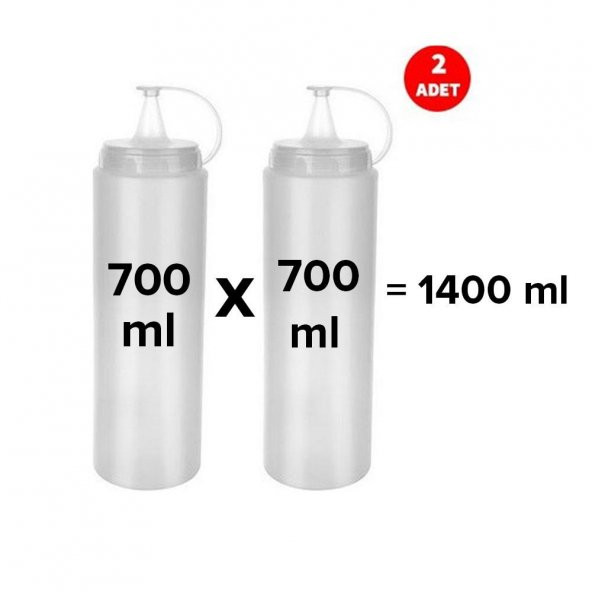 Hometarz MasterChef ABP Plastik Yağlık Sirkelik Sosluk 2 li set 700 ml - 5