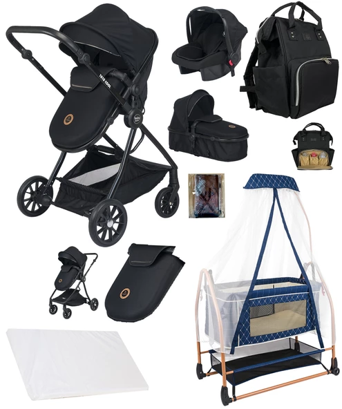 Baby Home 8 In 1 Full Set 1010 Qool Travel Sistem Bebek Arabası 505 Anne Yanı Sepet Beşik - 3