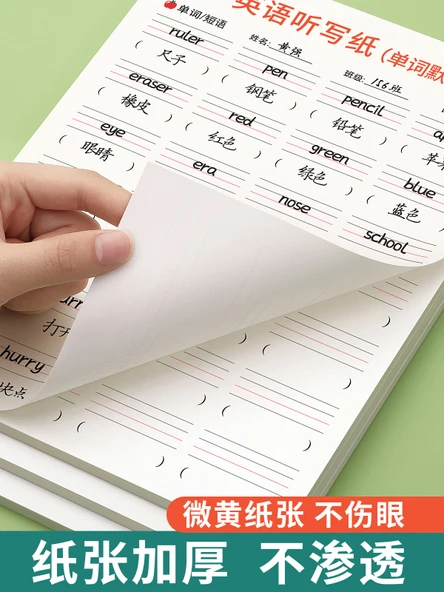 İngilizce Dikte Kağıdı 2/40 + A4 İki Katmanlı İngilizce Saklama Çantası - Resim 5