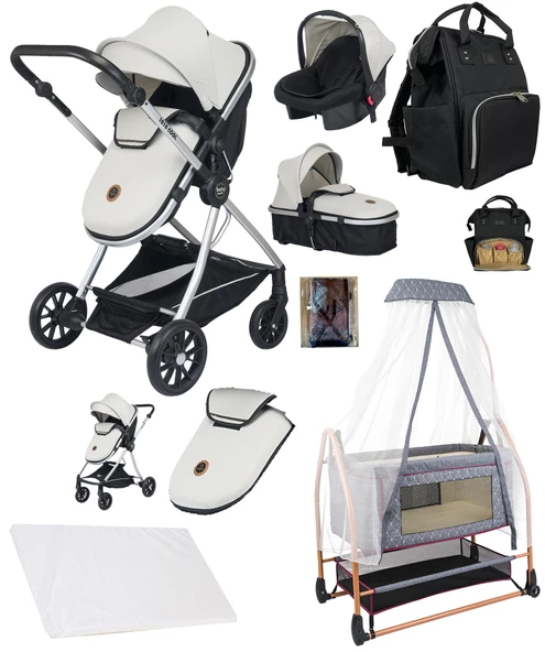 Baby Home 8 In 1 Full Set 1010 Qool Travel Sistem Bebek Arabası 505 Anne Yanı Sepet Beşik - 2