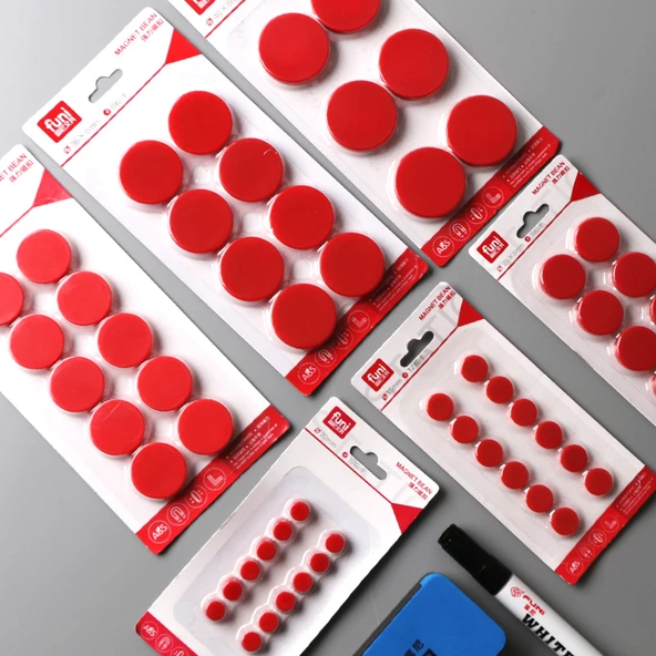 Manyetik Düğmeler - Sarı - 2.5cm - 8 Adet - 3