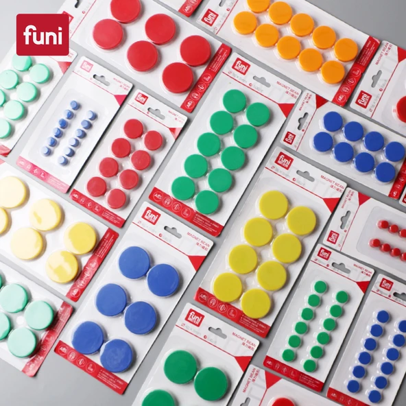 Manyetik Düğmeler - Sarı - 4cm - 6 Adet - 2