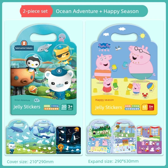 Octonauts Jel Çıkartmaları 2'li Paket - Deniz Dip + Mutlu Mevsim