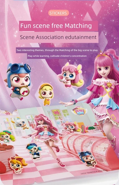 Çocuklar için Yeniden Kullanılabilir Jel Çıkartmalar - Deniz Altı Sütunu Jel Yapıştırıcı (Okyanus Keşfi) - Resim 12